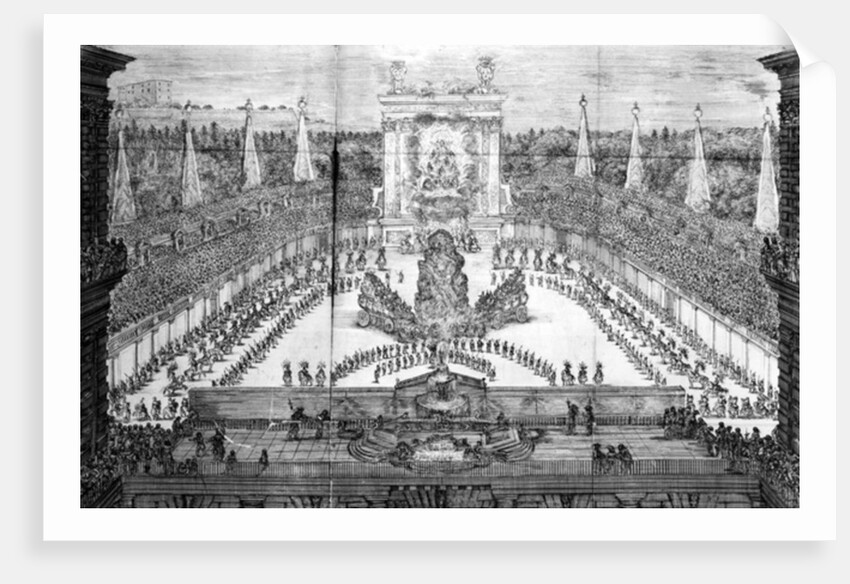 A performance of 'Ercole in Tebe' in the Boboli Gardens by Stefano della Bella