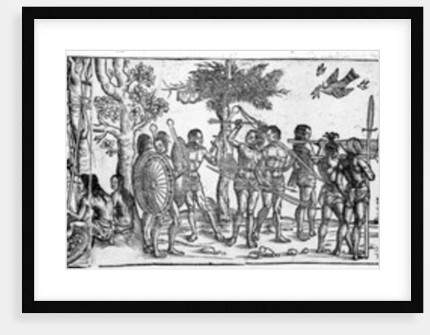 Der kuing von Gutzin, print made by George Glockendon, 1511 by Hans Burgkmair