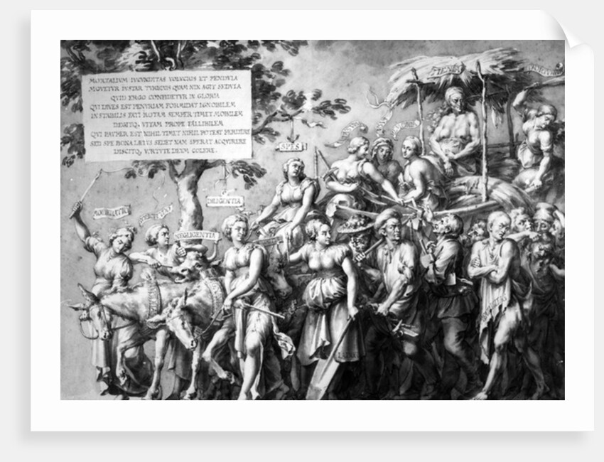 The Triumph of Poverty, drawn by Jan de Bisschop, c.1650 by Hans Holbein the Younger