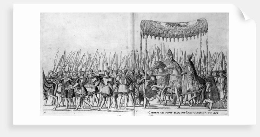 The Entry of Pope Clement VII and Emperor Charles V into Bologna on 24 February 1530 by Nicholas Hogenberg