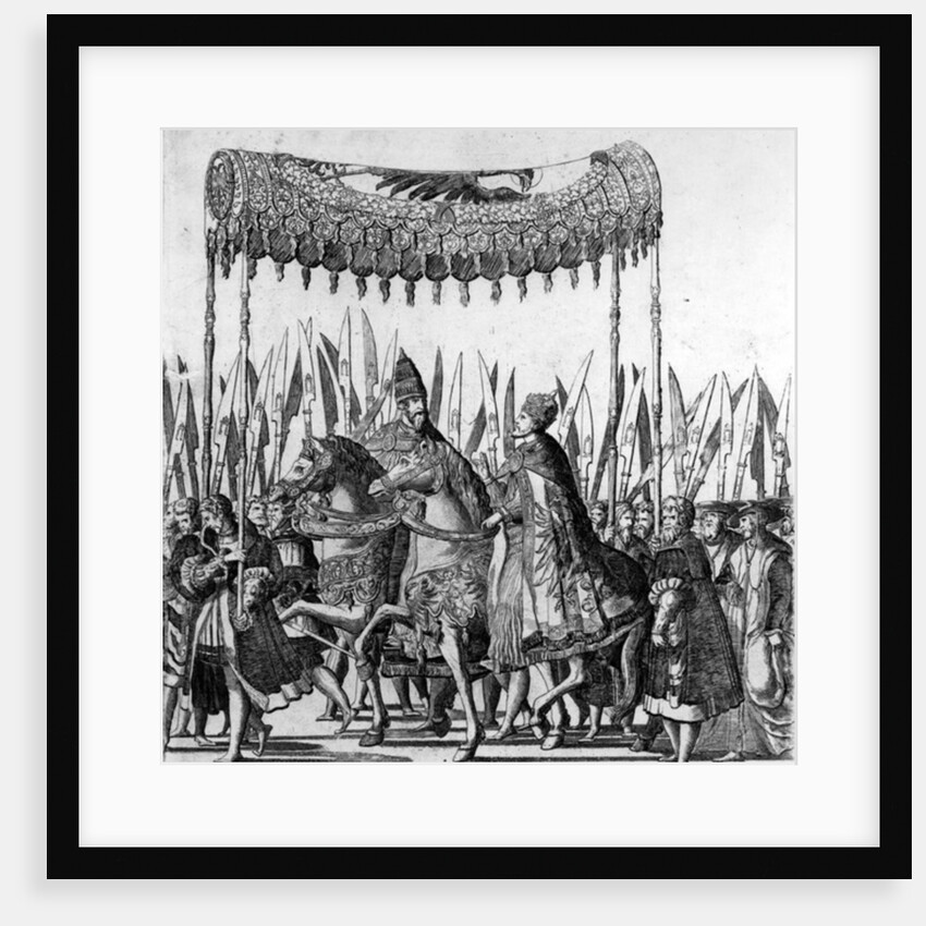 he Entry of Pope Clement VII and Emperor Charles V into Bologna on 24 February 153 by Nicholas Hogenberg