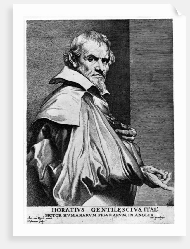 Orazio Gentileschi, print made by Lucas Vorsterman, c.1625-30 by Anthony van Dyck