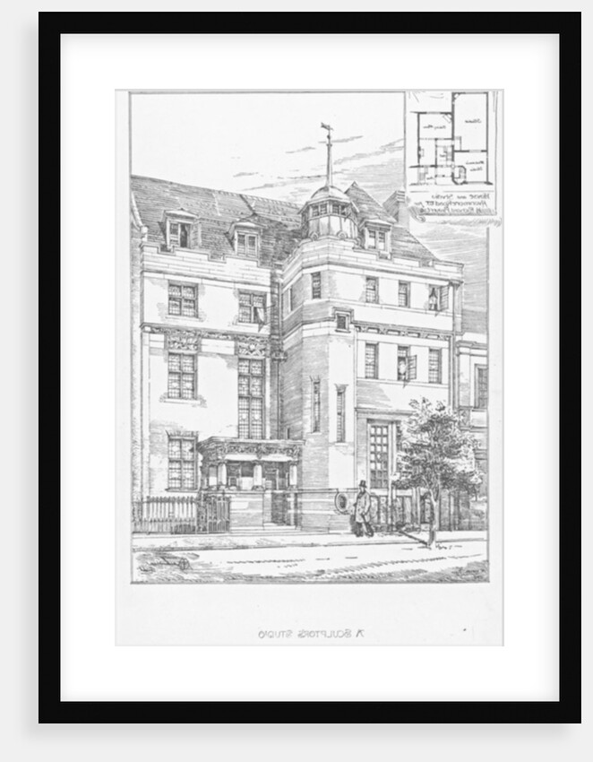 Design for A Sculptor's Studio, 1889 by English School