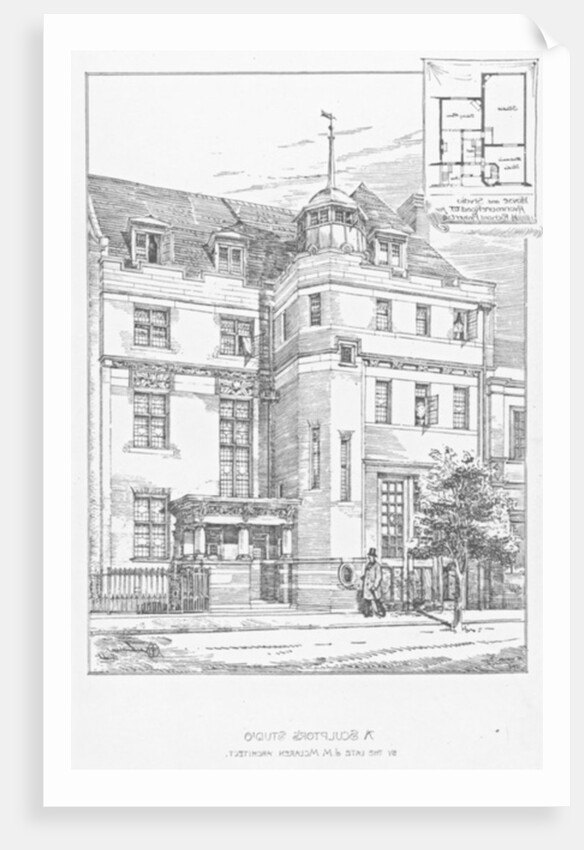 Design for A Sculptor's Studio, 1889 by English School