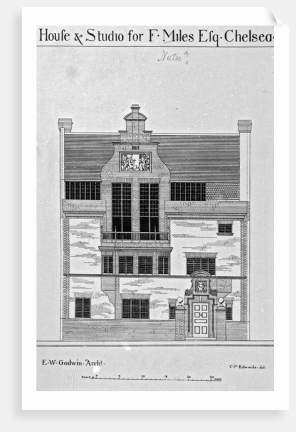 House & Studio for F. Miles Esq., Chelsea by English School