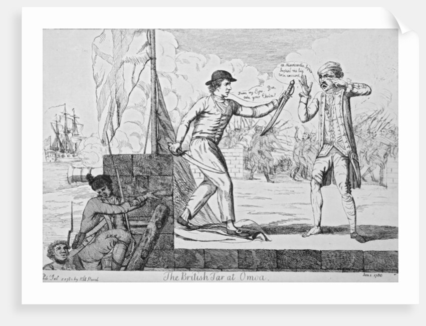 The British Tar at Omoa, 1780 by English School
