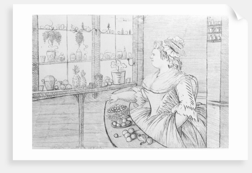 Mrs Weltje in her Shop in Pall Mall, 1783 by Charles Bretherton