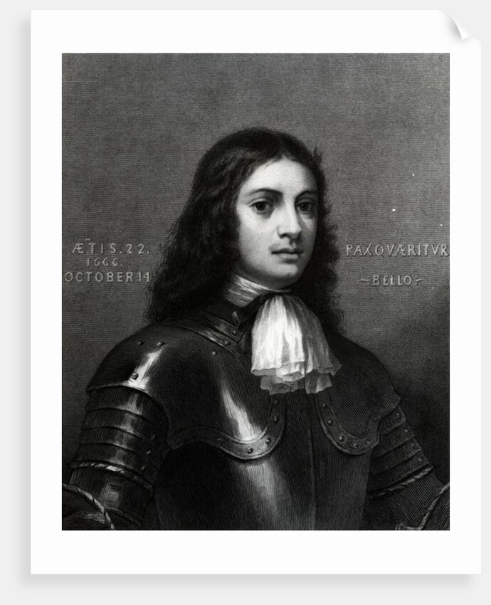 William Penn aged Twenty Two, print made by S. A. Schoff, 1862 by English School