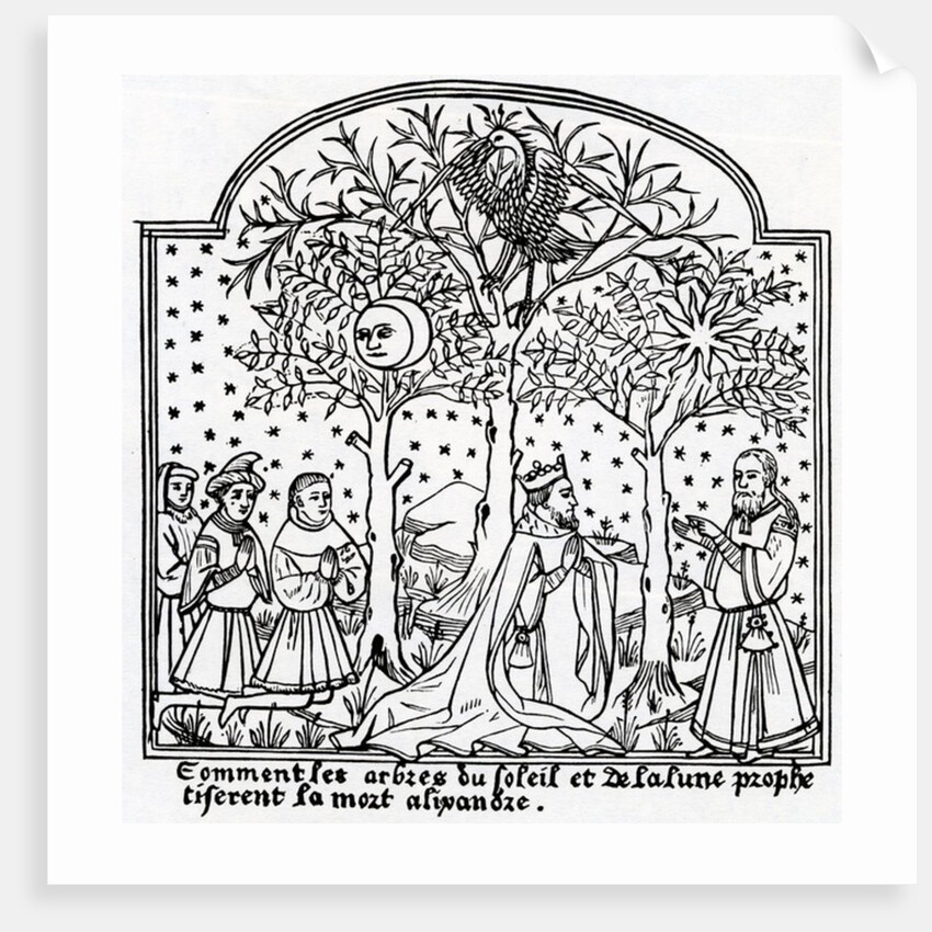 The Oracular trees of the Sun and the Moon by French School