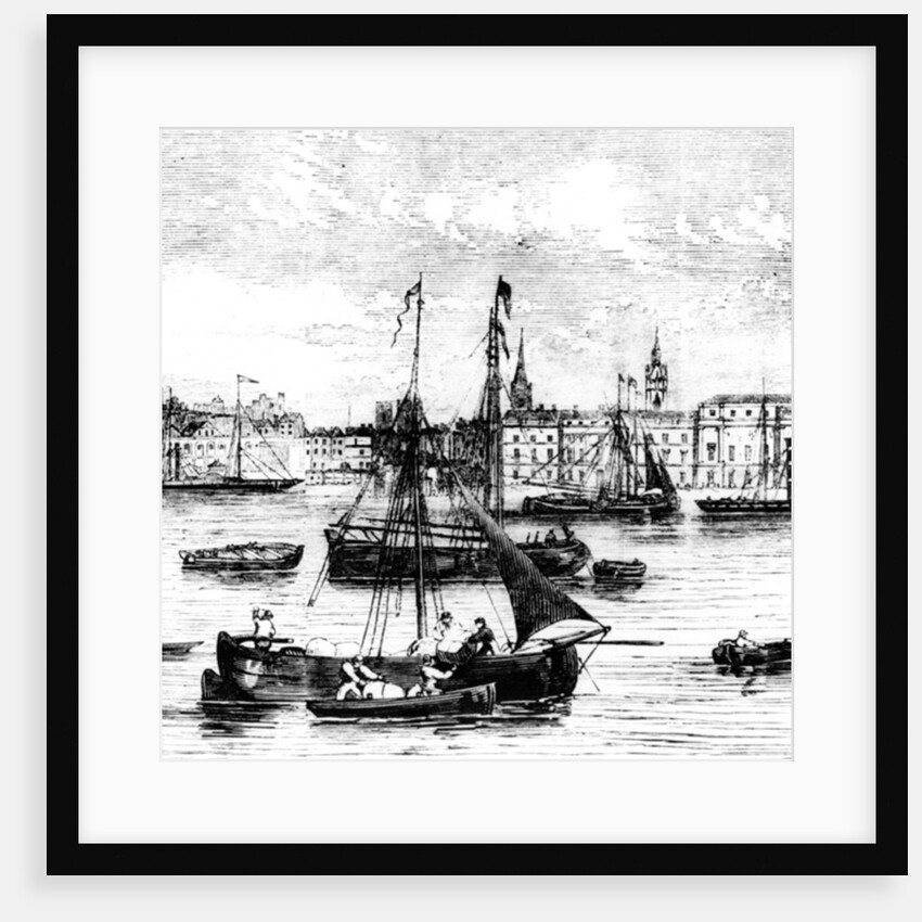 Wharfs on the River Thames, Nicholson's Wharf to Customs House by English School