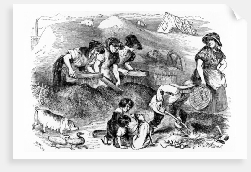 View of a Dust-yard by English School