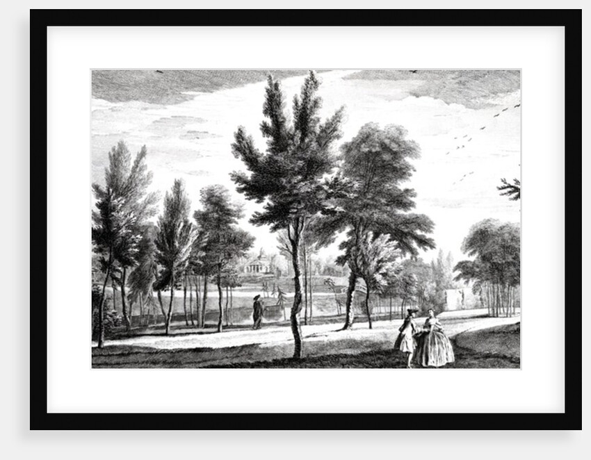 A View of the Elysian Fields from the Spring of Helicon, Stowe House Gardens by Jean Baptiste Claude Chatelain