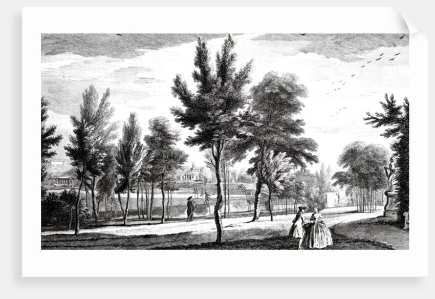 A View of the Elysian Fields from the Spring of Helicon, Stowe House Gardens by Jean Baptiste Claude Chatelain