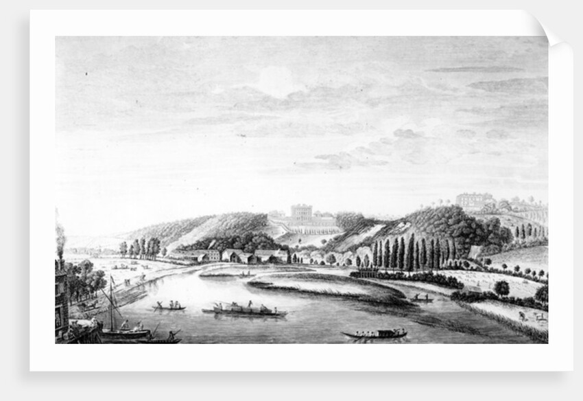A View of Cliveden House taken from Maidenhead Bridge, c.1780 by English School