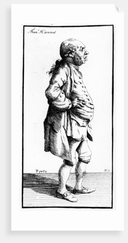Caricature of Francis Harwood, c.1770 by Thomas Patch