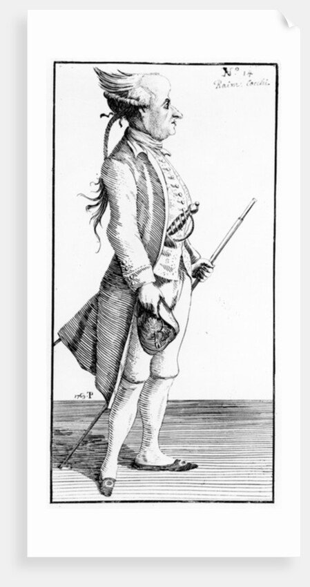 Caricature of Raimondo Cocchi by Thomas Patch