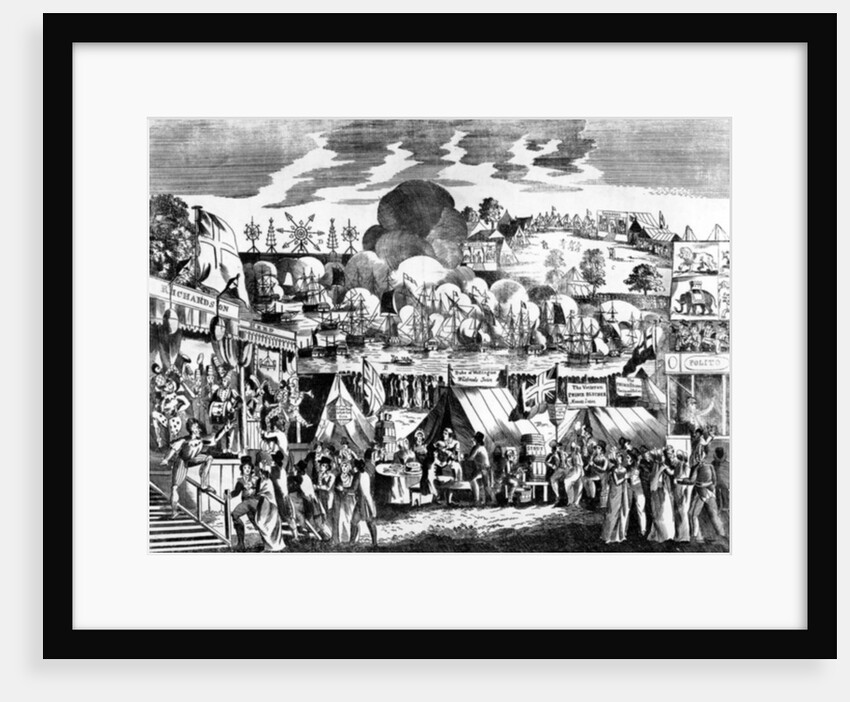 Jubilee Fair in Hyde Park, 1814 by English School