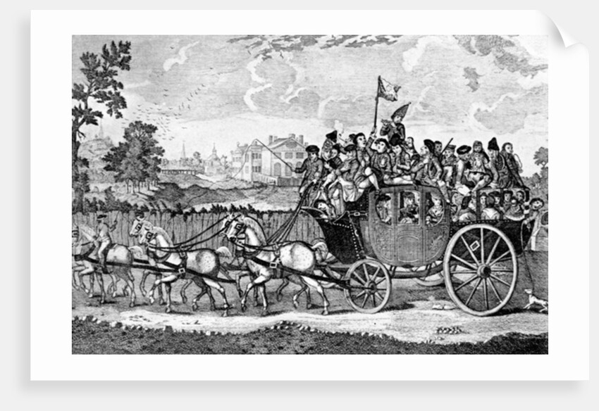 Going to Bury Fair, 1750 by English School