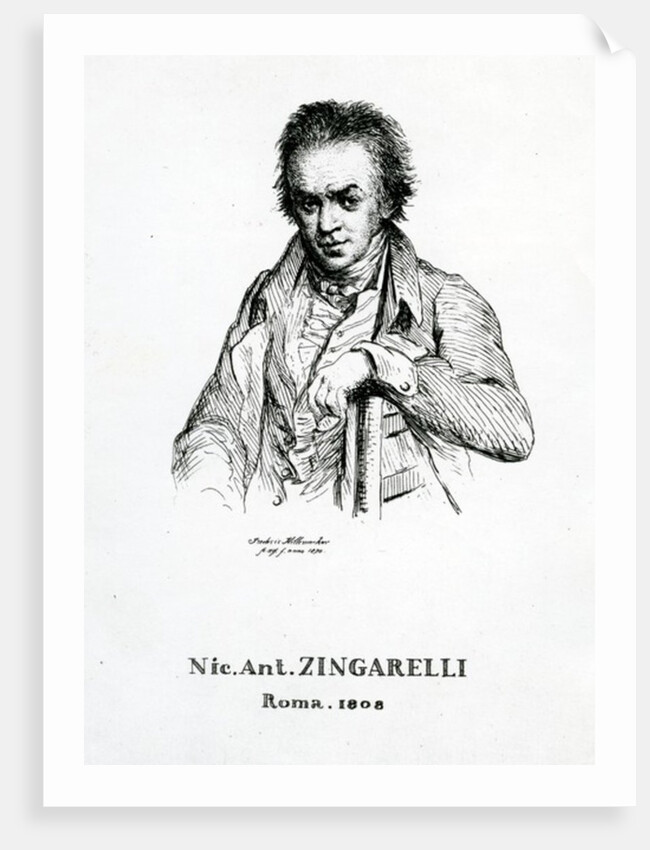 Niccolo Antonio Zingarelli, 1870 by Frederic Desire Hillemacher