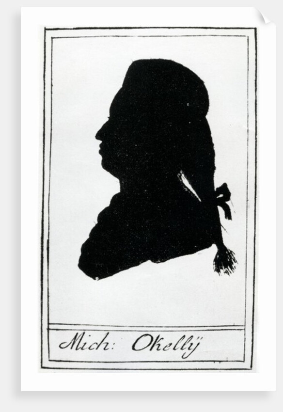 Silhouette of Michael O'Kelly, 1786 by Hieronymus Loschenkohl