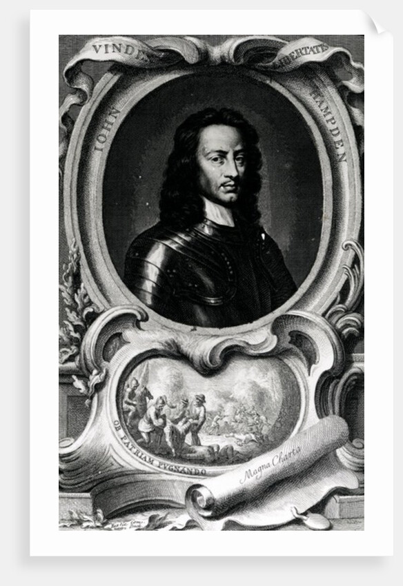 John Hampden, 1740 by Jacobus Houbraken