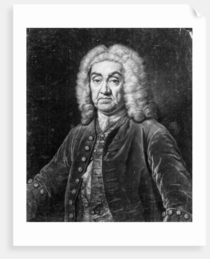 John James Heidegger, engraved by John Faber, 1749 by Jean-Baptiste van Loo