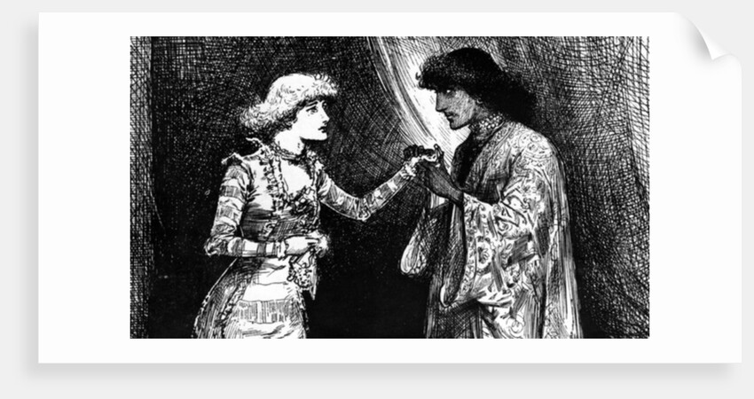 Miss Ellen Terry as Desdemona and Mr. Irving as Othello by English School