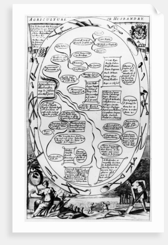 Agriculture or husbandry diagram by English School