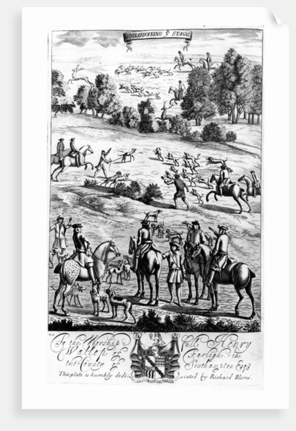 Unharbouring ye Stagg by English School