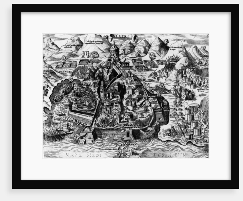 The Spanish attempt to capture Algiers, 1541 by Spanish School