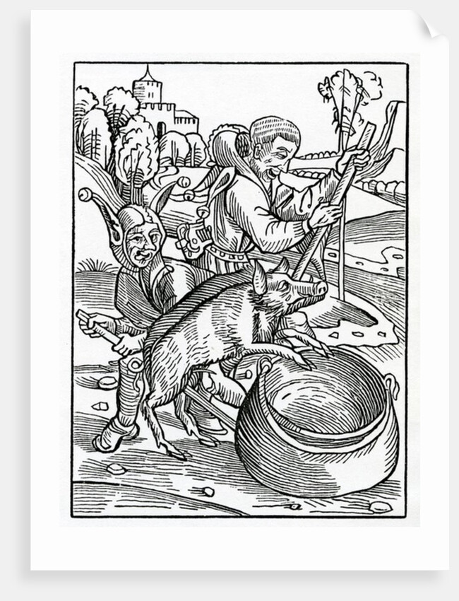 Of euyl Counsellours, Juges and men of lawe by (after) German School