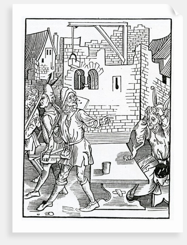 Of the folisshe begynnynge of great bildynges without sufficient prouision by (after) German School