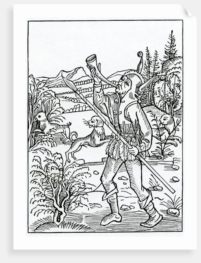 Of hym that togyder wyll serve two maysters by (after) German School