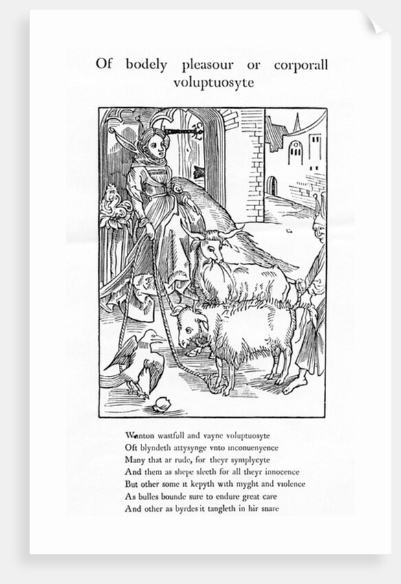 Of bodely pleasour or corporall voluptuosyte by (after) German School