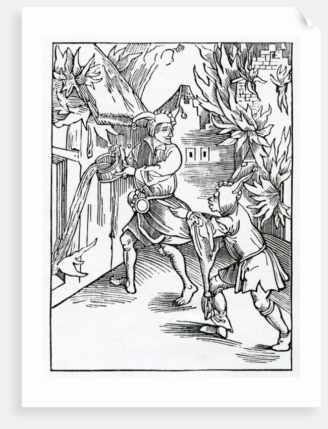 Of folys that forget them selfe and do another mannys besynes leuynge theyr owne undone by German School