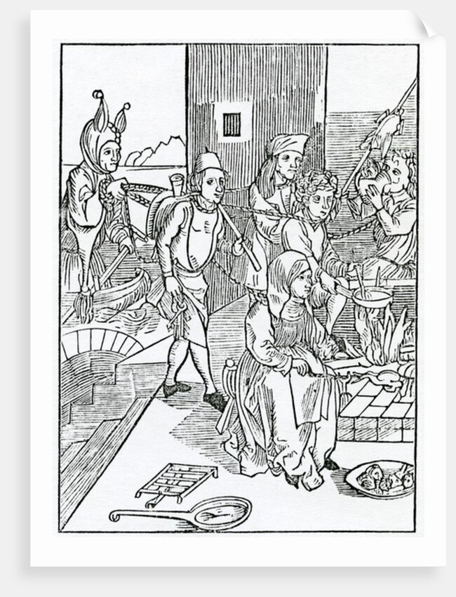 Of folisshe cokes and buttelers and other offycers of howsholde that wast theyr maysters good without mesure by German School