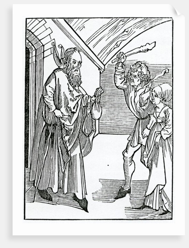 Of folysshe children yt worshyp nat their fader and moder by German School