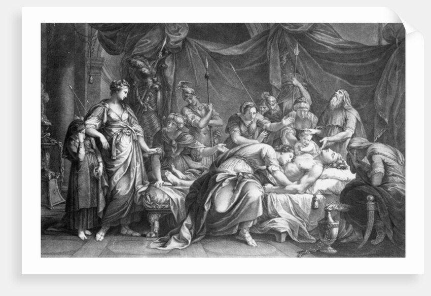 Andromache bewailing the death of Hector, engraved by Domenico Cunego, 1764 by Gavin Hamilton