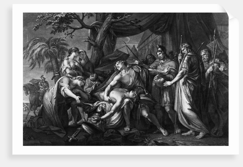 Achilles laments the death of Patroclus, engraved by Domenico Cunego, 1764 by Gavin Hamilton