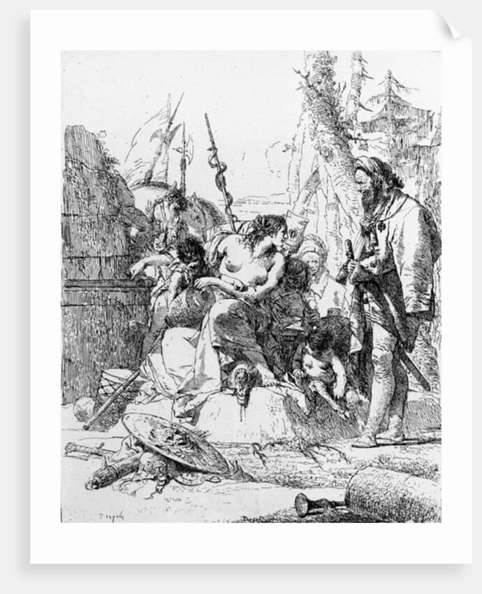 A Capriccio from the series 'Scherzi de Fantasia', 1745 by Giovanni Battista Tiepolo