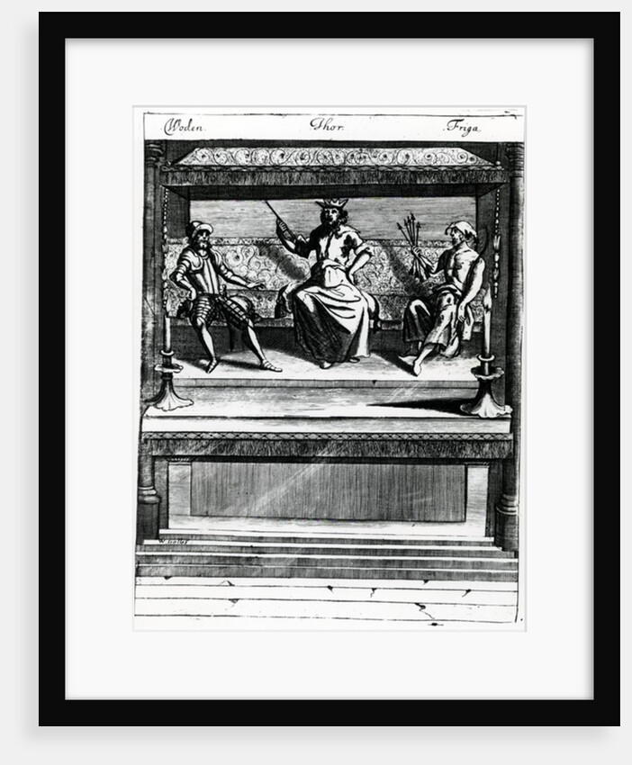 Woden, Thor and Friga by Wenceslaus Hollar