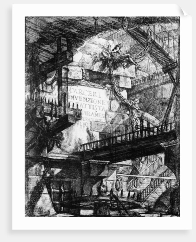 Title page to the 'Carceri d'invenzione' series, 1761 by Giovanni Battista Piranesi