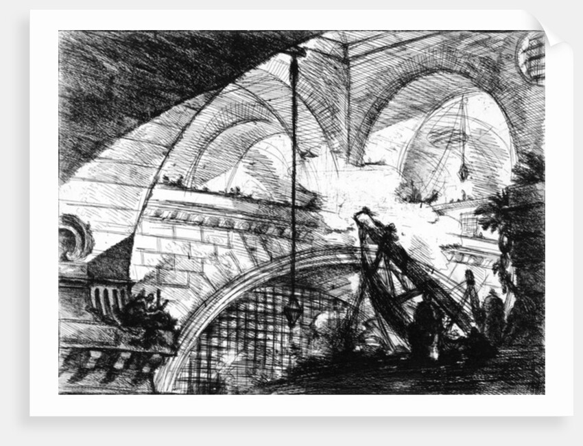 Plate from the 'Carceri d'invenzione' series, 1761 by Giovanni Battista Piranesi