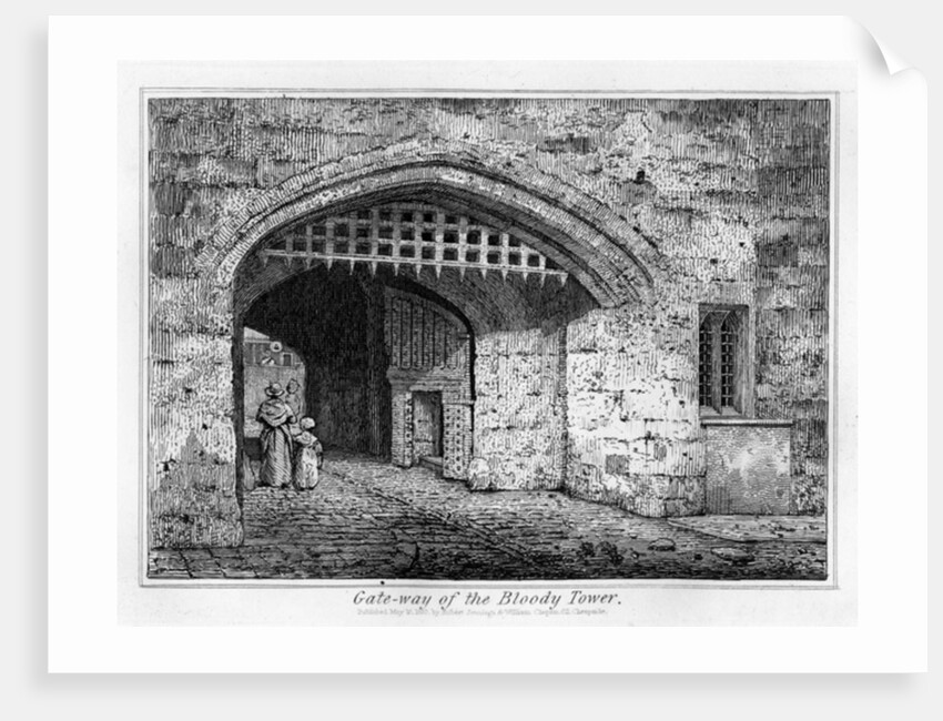 Gate-way of the Bloody Tower, 1830 by English School