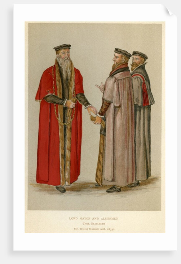 An Elizabethan Lord Mayor and Aldermen by English School