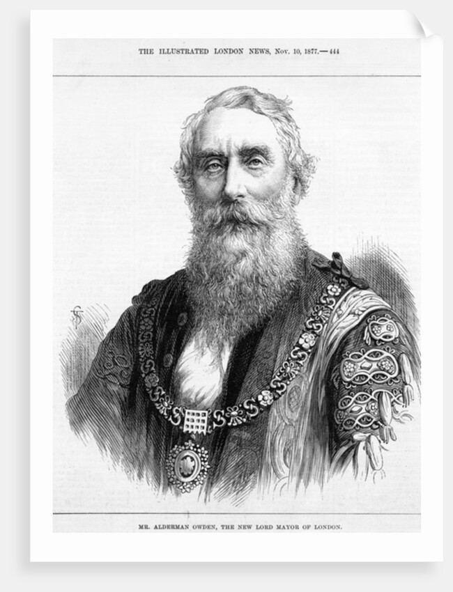 Mr. Alderman Owden, the new Lord Mayor of London by English School