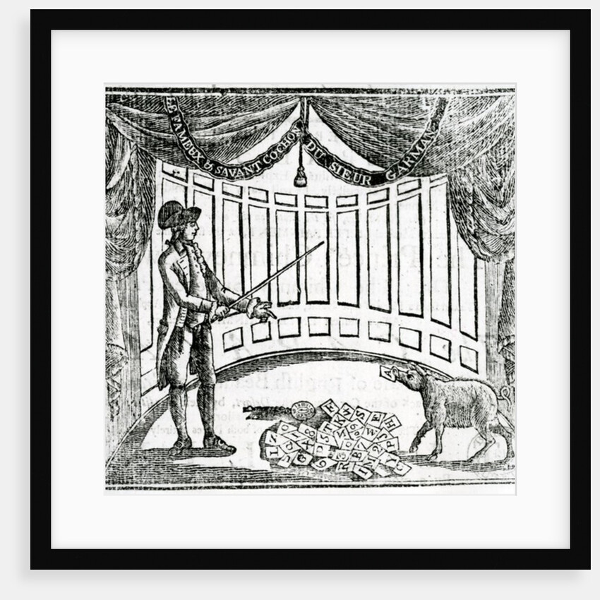 Handbill advertising a performance of the 'Suprizing Learned PIG' at Astley's Amphitheatre, 1787 by Anonymous