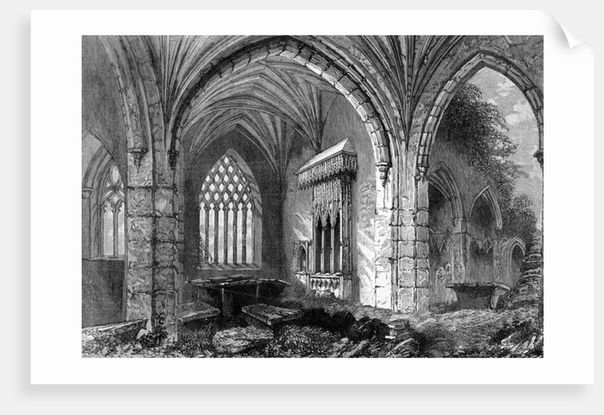 Abbey of Holy Cross, c.1841 by William Henry Bartlett