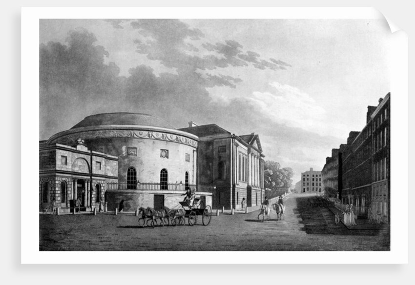 Rotunda & New Rooms, Dublin, 1795 by James Malton