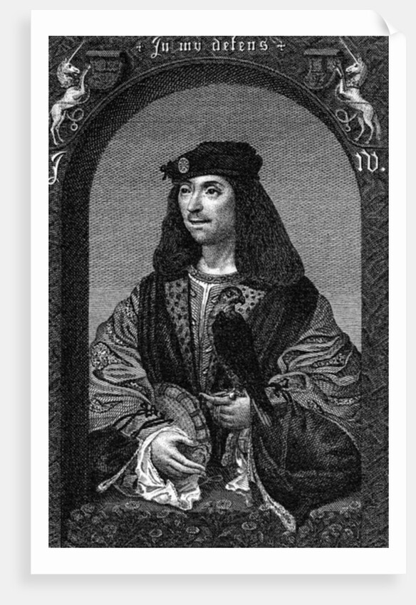 King James IV of Scotland, 1796 by English School